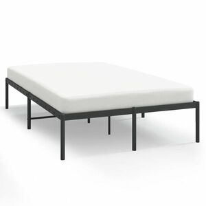 vidaXL fekete fém ágykeret 120 x 190 cm kép