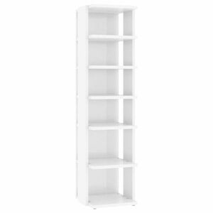 vidaXL magasfényű fehér szerelt fa cipősszekrény 27, 5 x 27 x 102 cm kép