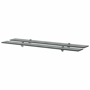 vidaXL 2 db lebegő üvegpolc 100 x 10 cm 8 mm kép