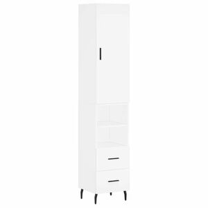 vidaXL fehér szerelt fa magasszekrény 34, 5x34x180 cm kép