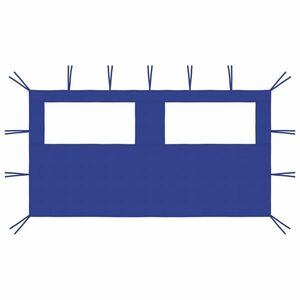 vidaXL kék ablakos pavilonfal 4 x 2 m kép