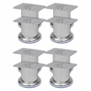 vidaXL 8 db kerek króm kanapéláb 60 mm kép