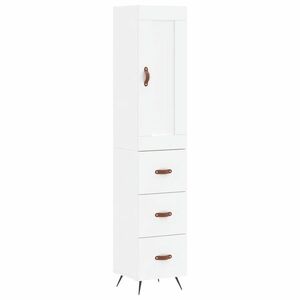 vidaXL fehér szerelt fa magasszekrény 34, 5x34x180 cm kép