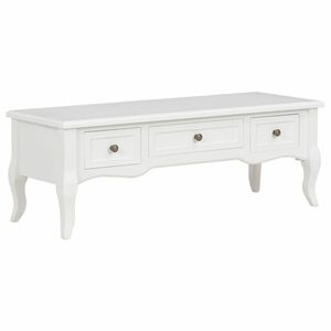 Fehér fa tv-szekrény 100 x 35 x 35 cm kép