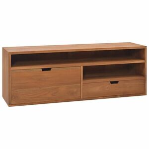 vidaXL tömör tíkfa TV-szekrény 110 x 30 x 40 cm kép