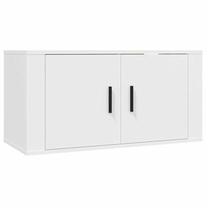 vidaXL magasfényű fehér fali TV-szekrény 80x34, 5x40 cm kép