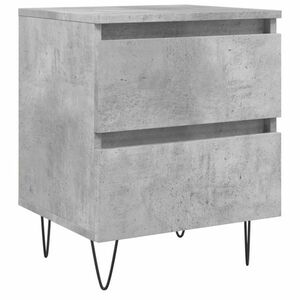 vidaXL betonszürke szerelt fa éjjeliszekrény 40x35x50 cm kép