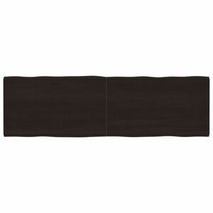 vidaXL sötétbarna kezelt tömör asztallap 200x60x(2-4) cm kép