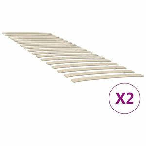 vidaXL 2 db 34 léces ágyrács 80x200 cm kép