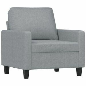 Világosszürke szövet kanapéfotel 60 cm kép