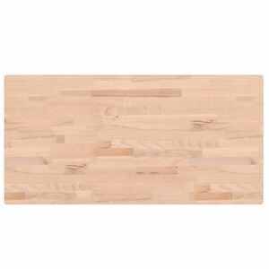 vidaXL tömör bükkfa téglalap alakú asztallap 100x50x4 cm kép