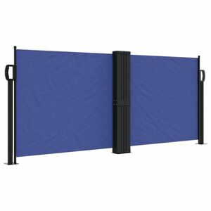 vidaXL kék behúzható oldalsó napellenző 100 x 1000 cm kép