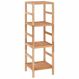 vidaXL tömör diófa fürdőszobapolc 35, 5 x 35, 5 x 112, 5 cm kép