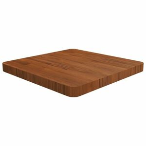 vidaXL sötétbarna kezelt tömör tölgyfa négyzet asztallap 50x50x4cm kép