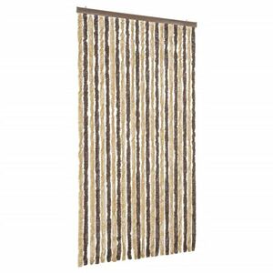 vidaXL sötétbarna és bézs zsenília rovarfüggöny 100x200 cm kép