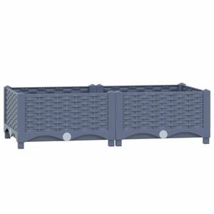 vidaXL polipropilén magaságyás 80 x 40 x 23 cm kép