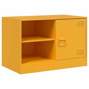 vidaXL mustársárga acél TV-szekrény 67 x 39 x 44 cm kép