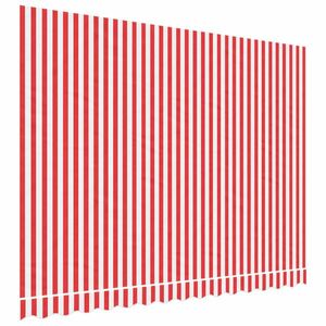 vidaXL piros és fehér csíkos pótszövet napellenzőhöz 3, 5x2, 5 m kép