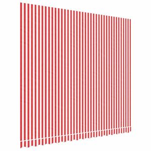 vidaXL piros és fehér poliészter pótszövet napellenzőhöz 380x345 cm kép