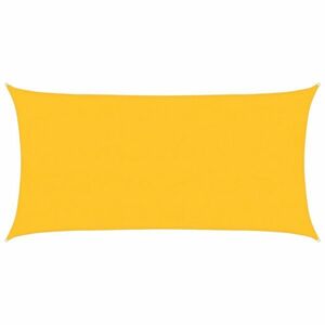 vidaXL sárga négyszögletű HDPE napvitorla 160 g/m² 4x7 m kép