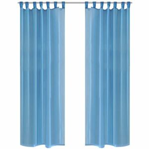 vidaXL Türkiz Átlátszó Függöny 140 x 225 cm 2 db kép