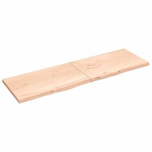 vidaXL kezeletlen tömör tölgyfa asztallap 200x60x(2-4) cm kép