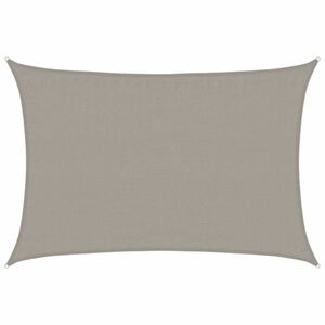 vidaXL világosszürke négyszögletű HDPE napvitorla 160 g/m² 3, 5x4, 5 m kép