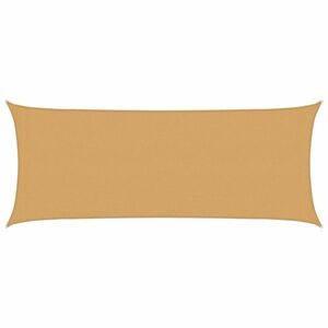 vidaXL homokszínű négyszögletű HDPE napvitorla 160 g/m² 2x4, 5 m kép