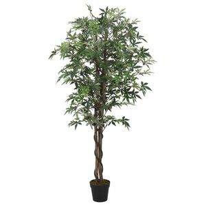 vidaXL zöld mű juharfa 672 levéllel 180 cm kép