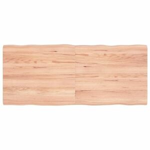 vidaXL világosbarna kezelt tömör asztallap 140x60x(2-4) cm kép