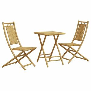 vidaXL 3 részes bambusz bisztrószett kép