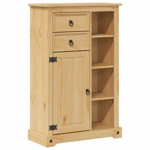 vidaXL Corona tömör fenyőfa fürdőszobaszekrény 70 x 33 x 110 cm kép