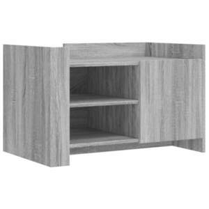 vidaXL szürke sonoma színű szerelt fa dohányzóasztal 80x50x50 cm kép