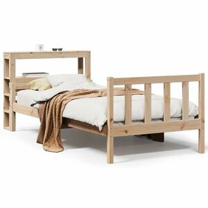 vidaXL tömör fenyőfa ágy matrac nélkül 75 x 190 cm kép