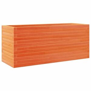 vidaXL viaszbarna tömör fenyőfa kerti virágláda 110 x 40 x 46 cm kép