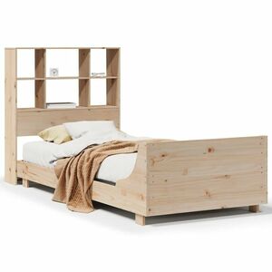 vidaXL tömör fenyőfa ágy matrac nélkül 75 x 190 cm kép