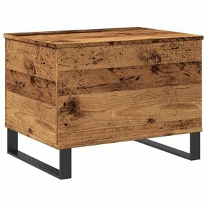 vidaXL antik fa színű szerelt fa dohányzóasztal 60 x 44, 5 x 45 cm kép