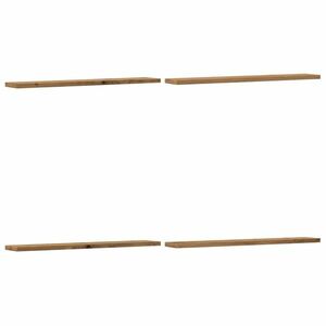 vidaXL 4 db kézműves tölgy színű szerelt fa fali polc 60 x 20 x 1, 5 cm kép