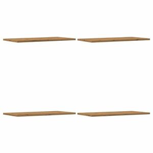 vidaXL 4 db kézműves tölgy színű szerelt fa fali polc 60 x 30 x 1, 5 cm kép