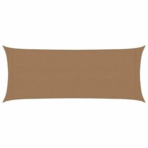 vidaXL tópszínű HDPE napvitorla 160 g/m² 2 x 4, 5 m kép