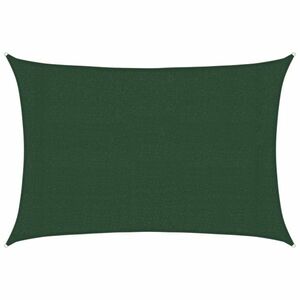 vidaXL sötétzöld HDPE napvitorla 160 g/m² 3 x 4, 5 m kép