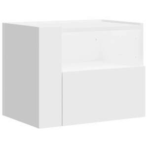 vidaXL fehér falra szerelhető éjjeliszekrény 45 x 30 x 35 cm kép