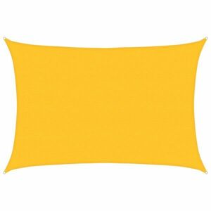 vidaXL sárga négyszögletű HDPE napvitorla 160 g/m² 5x7 m kép