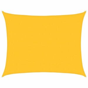 vidaXL sárga négyszögletű HDPE napvitorla 160 g/m² 6x8 m kép