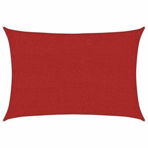 vidaXL piros HDPE napvitorla 160 g/m² 2 x 3 m kép