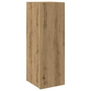 vidaXL kézműves tölgy színű szerelt fa TV-szekrény 30, 5 x 30 x 90 cm kép