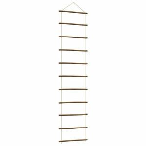 vidaXL Fali dekorációs létra formájú 50x200 cm Természetes ág kép