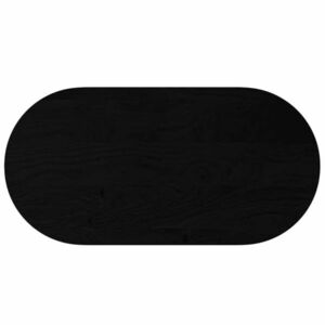 vidaXL sötétbarna tömör akácfa ovális alakú asztallap 120 x 60 x 4 cm kép