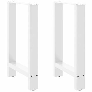 vidaXL 2 db fehér acél dohányzóasztal lábak 60x(72-73) cm kép