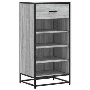 vidaXL szürke sonoma színű szerelt fa cipőtartó 48x38x97, 5 cm kép